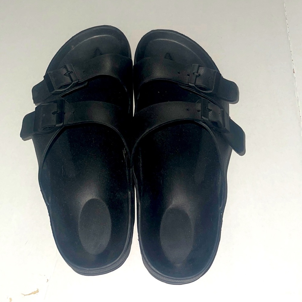 Black Slides - women's size 10.  Men's size 8.